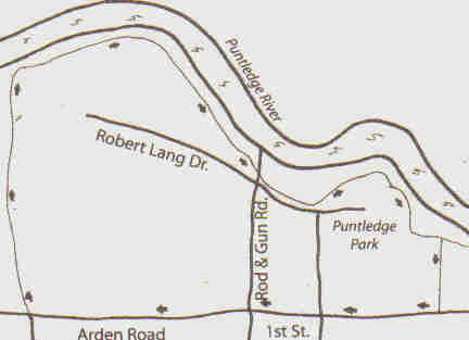 Map of Punledge Park Greenway