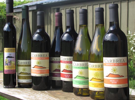 Hornby Island wines